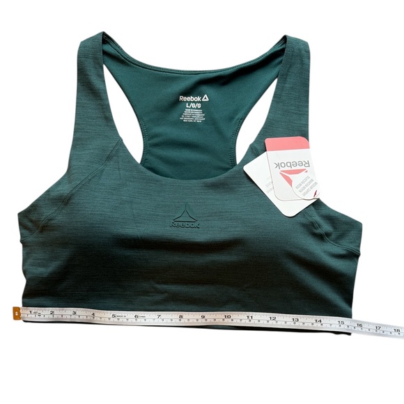 Reebok Women's Dark Teal Sports Bra - Picture 6 of 7